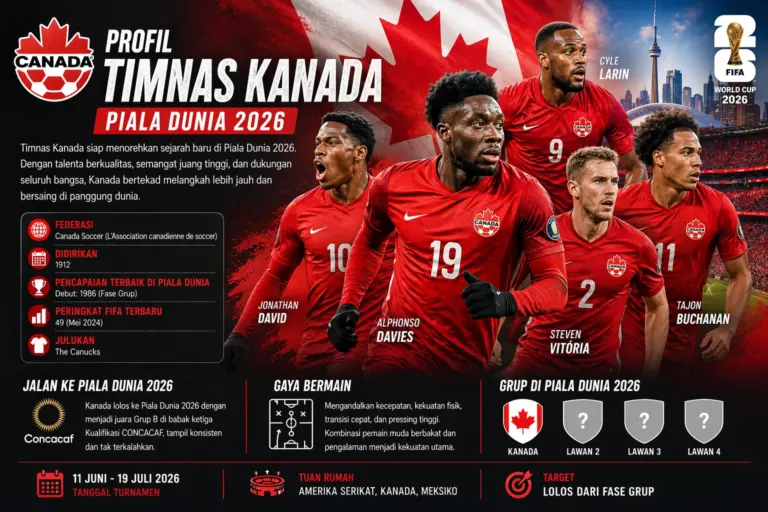 Profil Timnas Kanada Piala Dunia 2026, Skuad yang Tak Bisa Diremehkan
