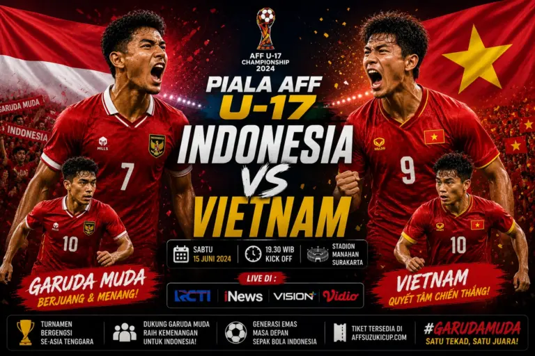 Jadwal Indonesia vs Vietnam
