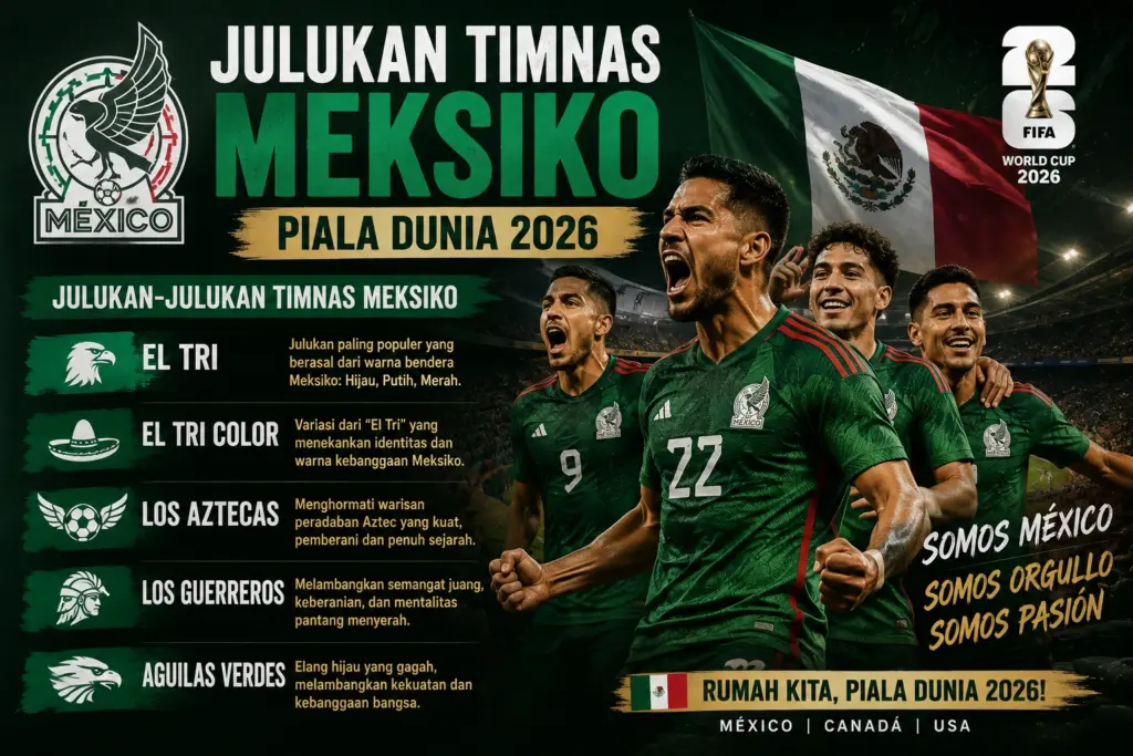 Julukan Timnas Meksiko: Arti El Tri, Sejarah, Pemain Bintang, dan Fakta Piala Dunia