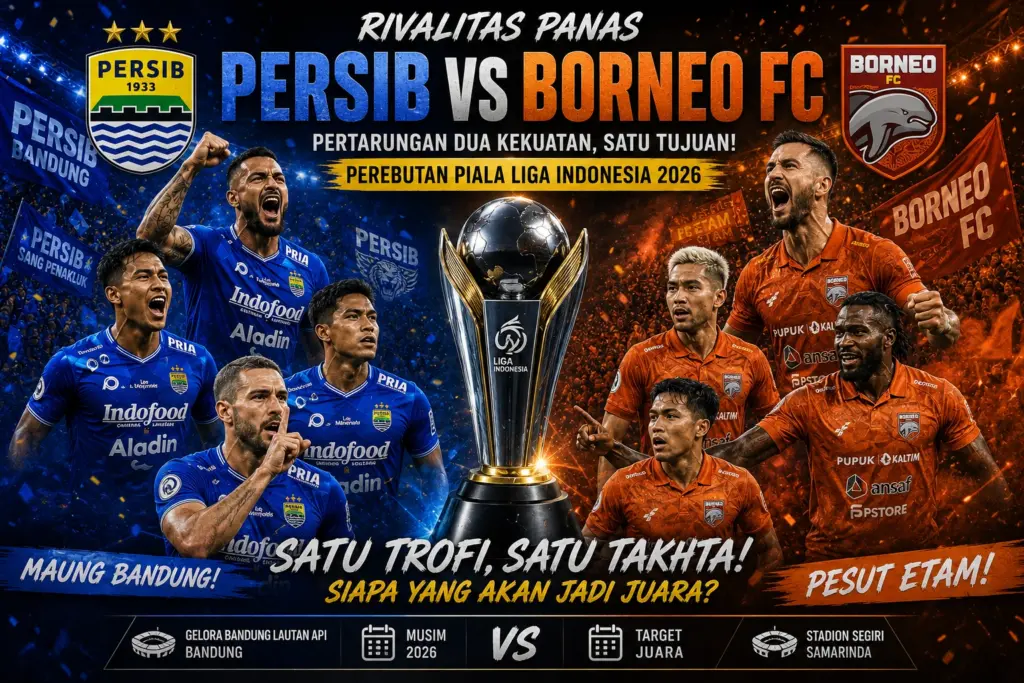 Prediksi Juara Liga 1 Indonesia 2025-2026, Persib atau Borneo FC?