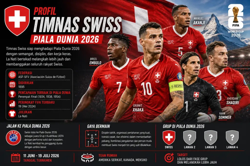Profil Timnas Swiss piala dunia 2026