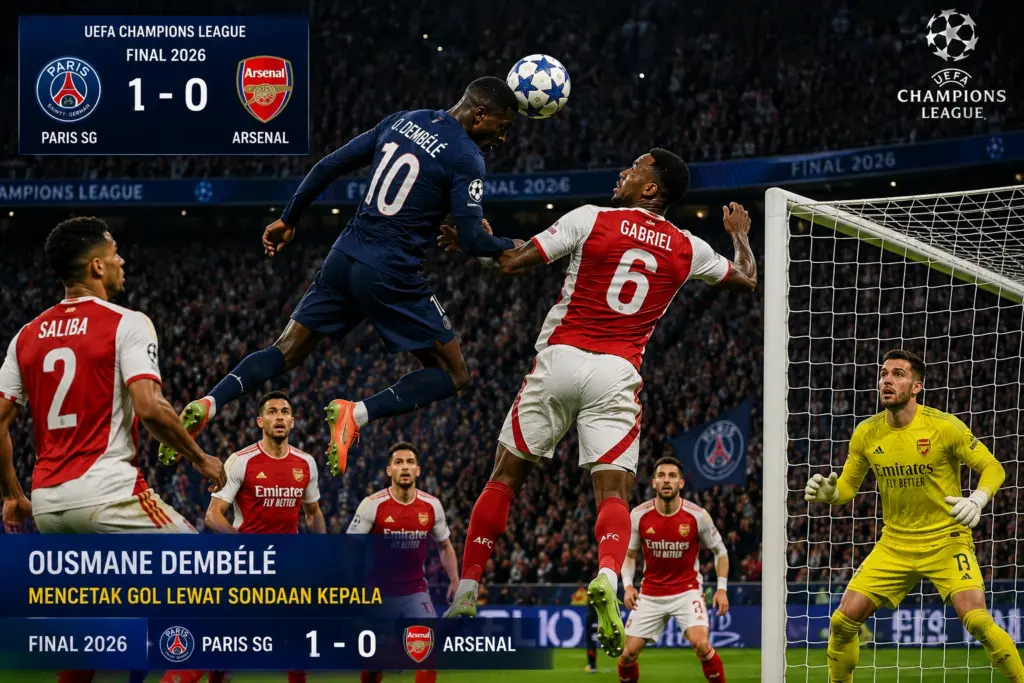 Statistik PSG vs Arsenal di UCL