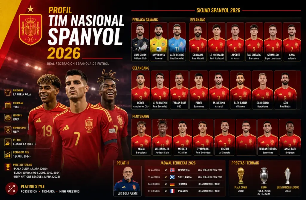 Tim Nasional Sepak Bola Spanyol 2026