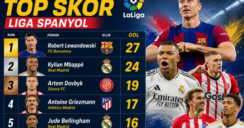 Daftar Top Skor Liga Spanyol 2026, Mbappe Tak Terbendung!