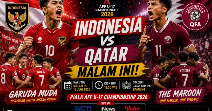 Jadwal Timnas U-17 Terbaru Hari Ini: Indonesia vs Qatar Malam Ini, Kick Off 23.30 WIB!