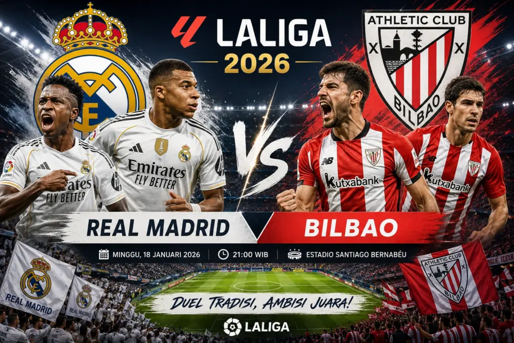 susunan pemain Real Madrid vs Bilbao 2026
