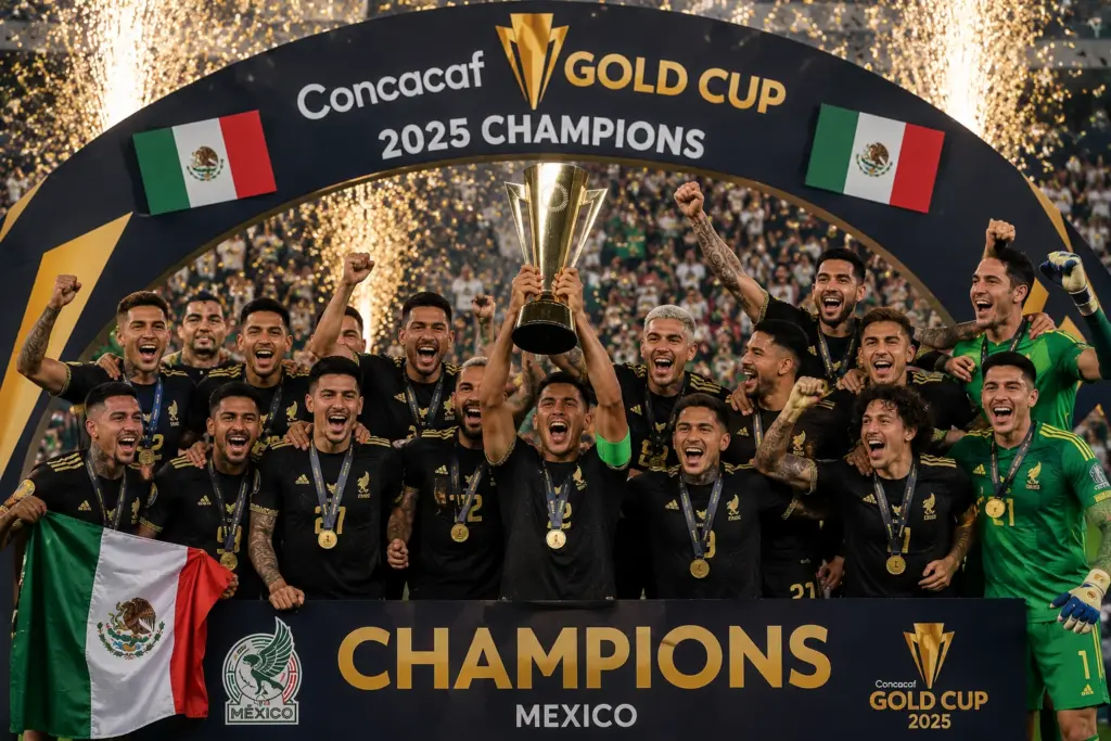 pada tahun 2025 berapa kali meksiko memenangkan piala emas concacaf