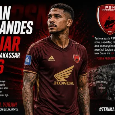 Yuran Fernandes Keluar dari PSM? Ini Alasan, Profil, dan Statistik Lengkapnya
