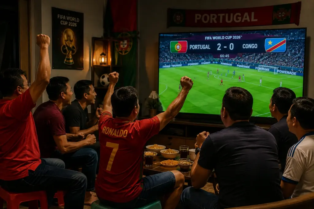 5 Tempat Menonton Tim Nasional Sepak Bola Portugal vs Kongo Gratis & Berbayar 2026