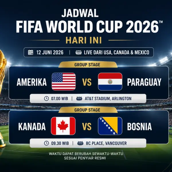 Jadwal FIFA World Cup 2026 Hari Ini, Cek Pertandingan dan Jam Main Terbaru