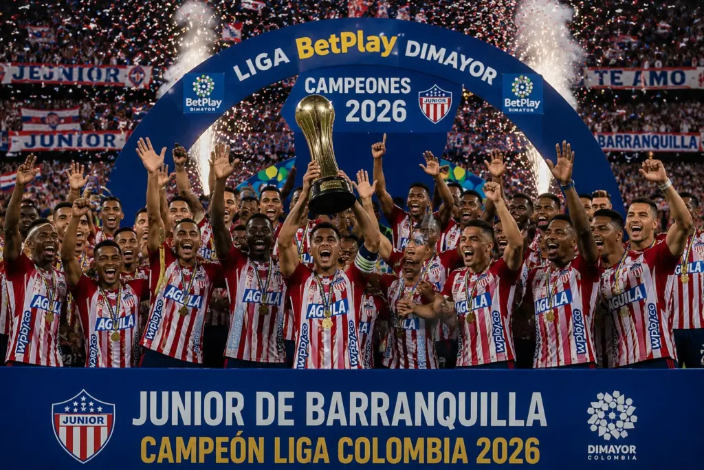 Junior Barranquilla Juara Liga Kolombia 2026? Sejarah Gelar, Statistik dan Perjalanan Sang El Tiburón 1 Junior Barranquilla Juara Liga Kolombia 2026