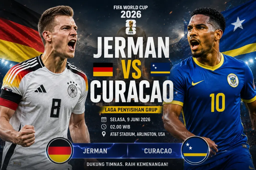 Prediksi Jerman vs Curacao Piala Dunia 2026: Statistik, Head to Head, Susunan Pemain dan Prediksi Skor 1 Prediksi Jerman vs Curacao Piala Dunia 2026: Statistik, Head to Head, Susunan Pemain dan Prediksi Skor