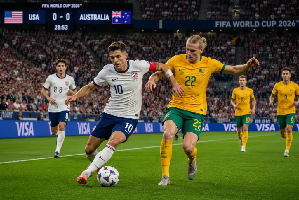 Prediksi Skor Amerika Serikat vs Australia Piala Dunia 2026, Head to Head, Susunan Pemain dan Peluang Menang