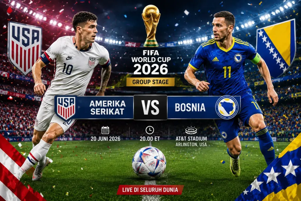 Prediksi Skor Amerika Serikat vs Bosnia 2026