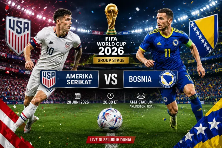 Prediksi Skor Amerika Serikat vs Bosnia 2026