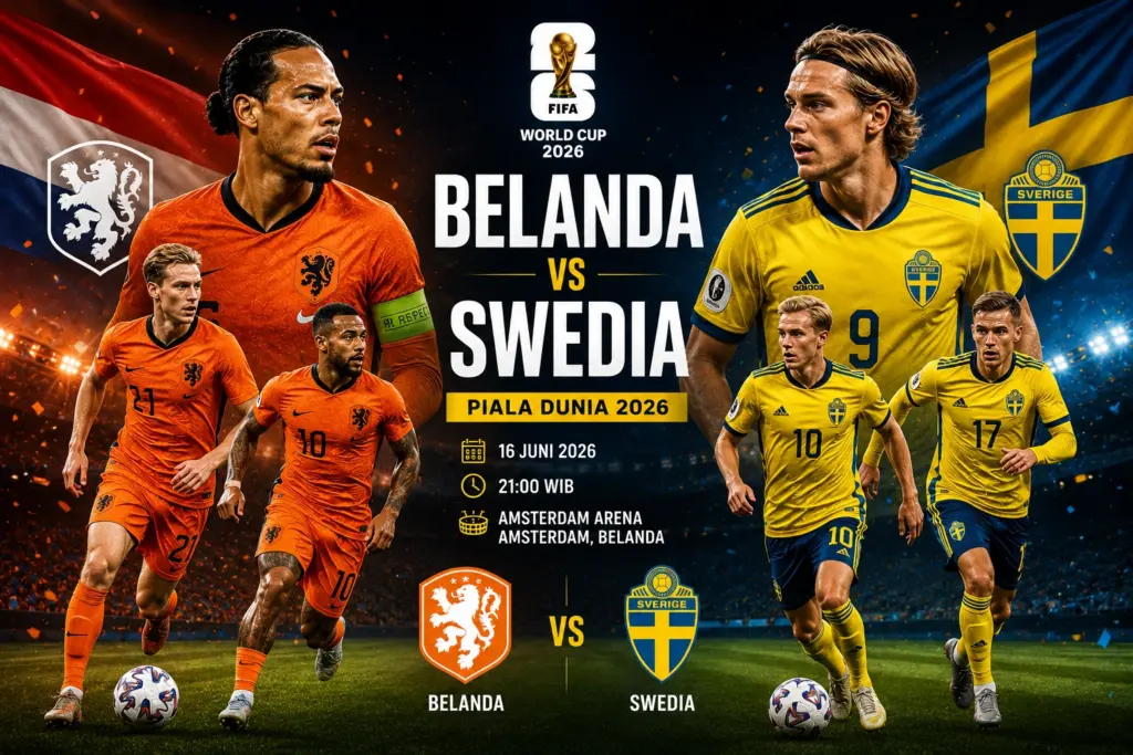 Prediksi Skor Belanda vs Swedia 2026