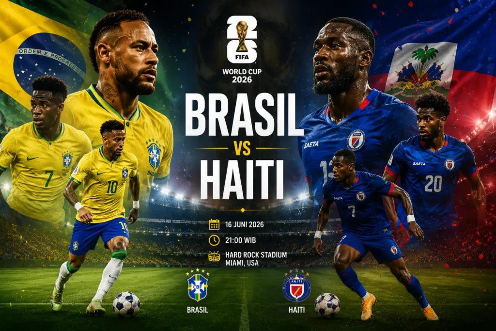 Prediksi Skor Brasil vs Haiti Piala Dunia 2026 dari Head to Head, Susunan Pemain Hingga Jadwalnya