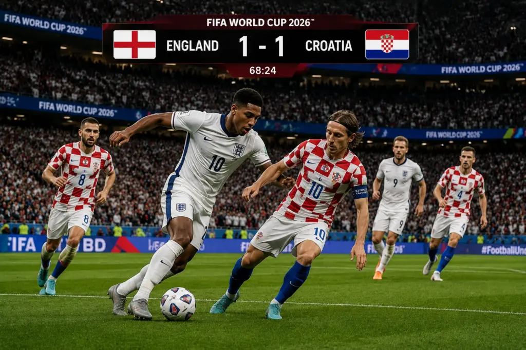 Prediksi Skor Inggris vs Kroasia di Piala Dunia 2026