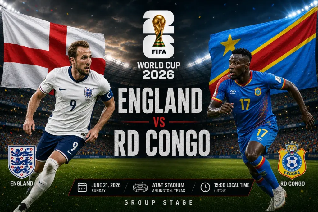 Prediksi Skor Inggris vs RD Kongo 2026