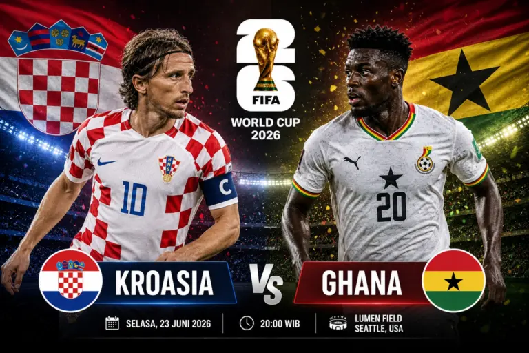 Prediksi Skor Kroasia vs Ghana 2026 Paling Akurat dan Jadwal Pertandingannya