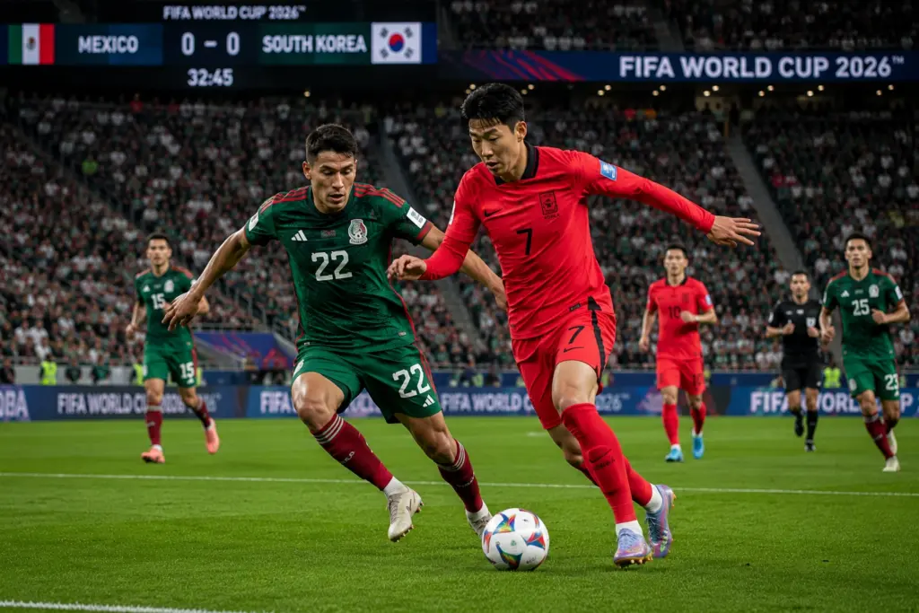 Prediksi Skor Meksiko vs Korea Selatan Piala Dunia 2026, Head to Head, Susunan Pemain dan Peluang Menang