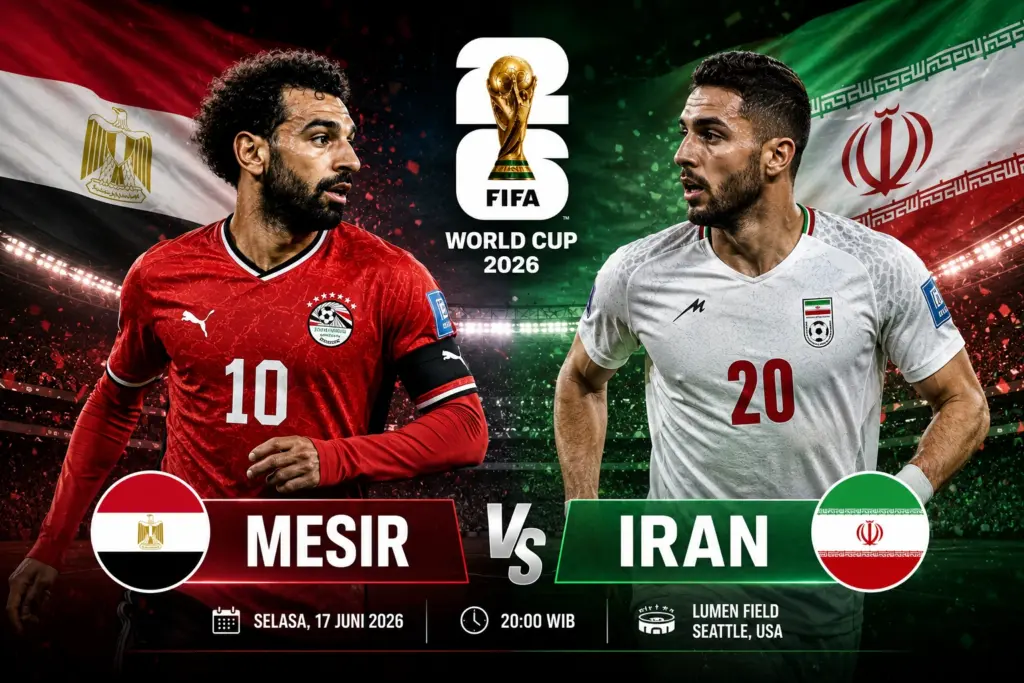 Prediksi Skor Mesir vs Iran 2026 + Head to Head, Statistik, Susunan Pemain dan Peluang Menang