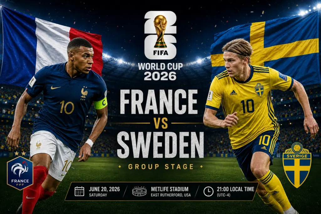 Prediksi Skor Prancis vs Swedia 2026