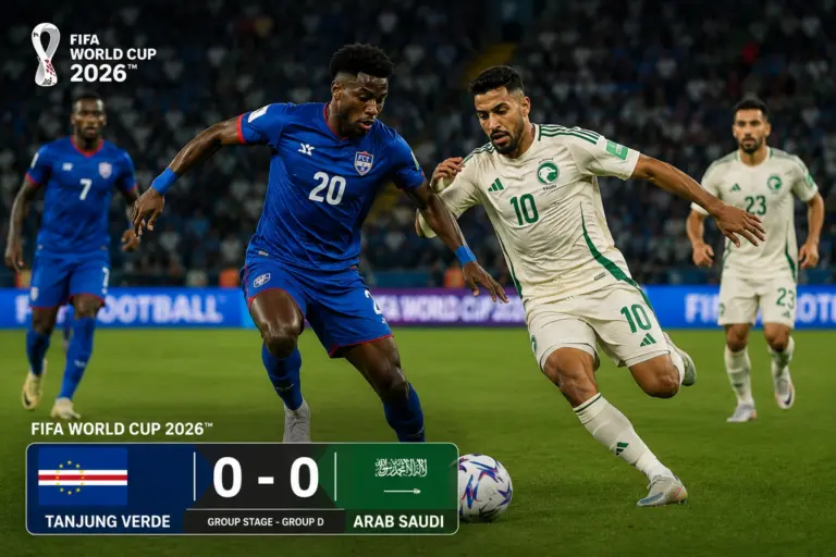 Prediksi Skor Tanjung Verde vs Arab Saudi 2026 + Head to Head, Statistik, Line Up dan Peluang Menang