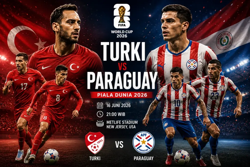 Prediksi Skor Turki vs Paraguay Piala Dunia 2026 dan Jadwalnya