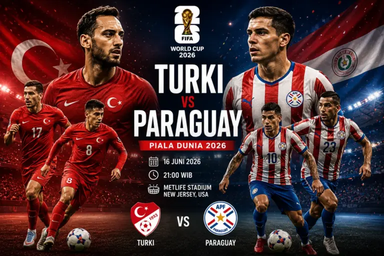 Prediksi Skor Turki vs Paraguay Piala Dunia 2026 dan Jadwalnya