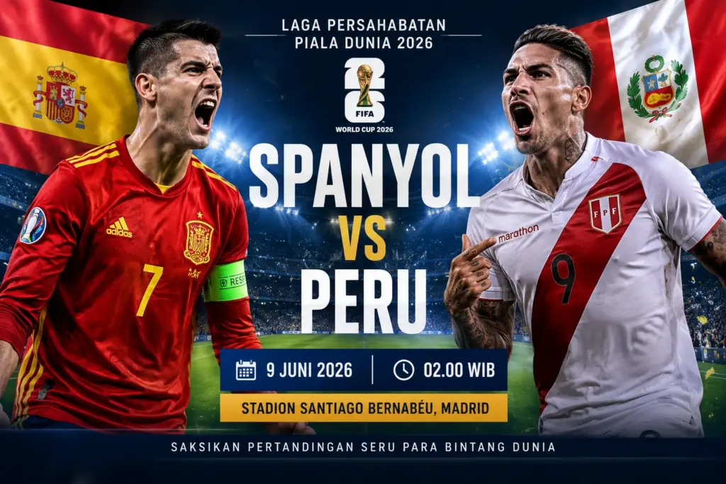 Prediksi Spanyol vs Peru 9 Juni 2026