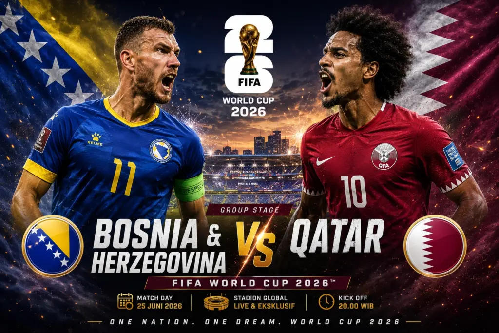 Prediksi skor Bosnia dan Herzegovina VS qatar