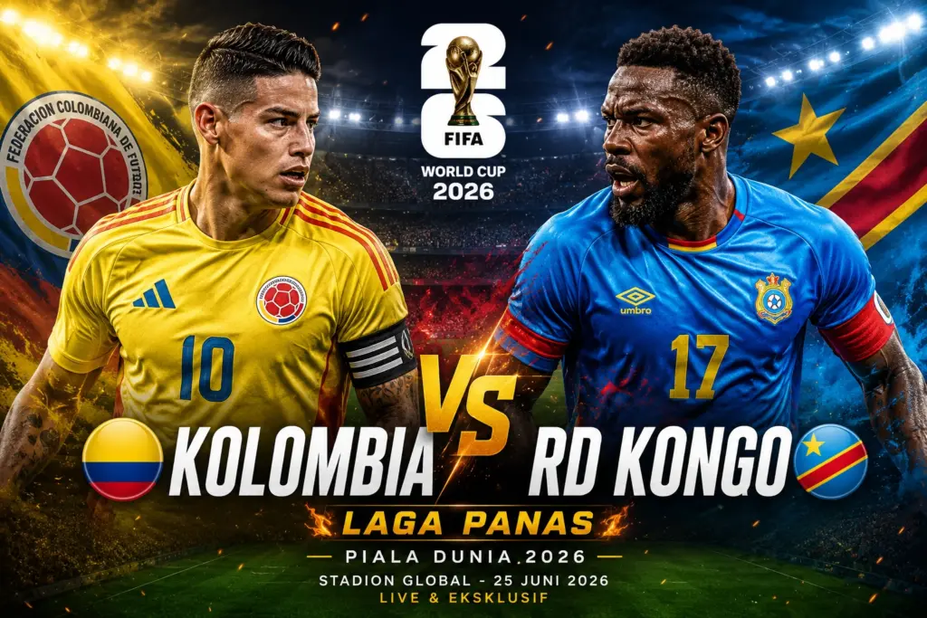 Prediksi skor Kolombia VS RD kongo