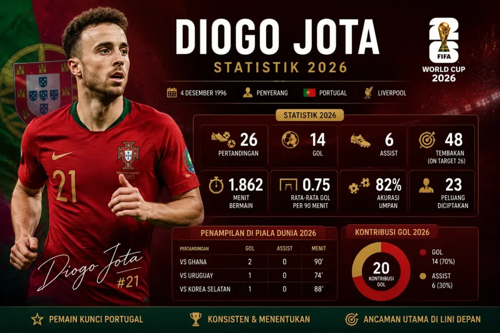 Statistik Diogo Jota Terlengkap 2026