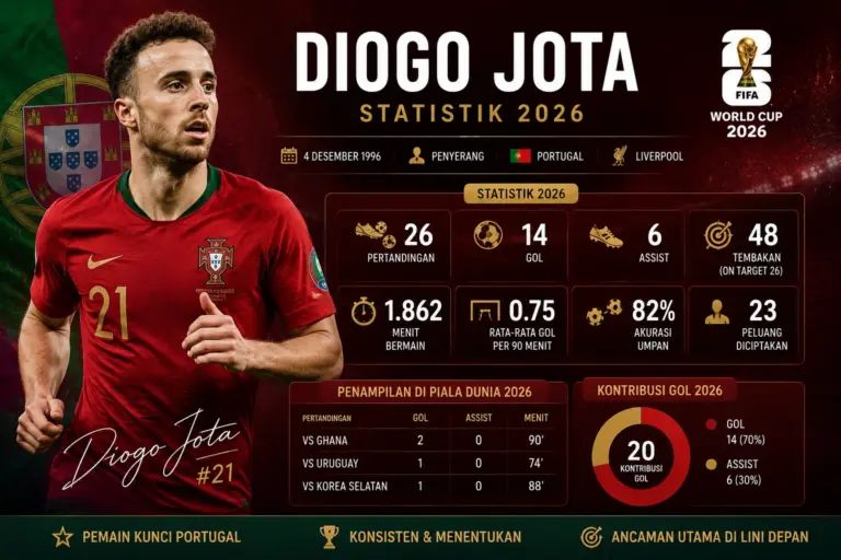 Statistik Diogo Jota Terlengkap 2026