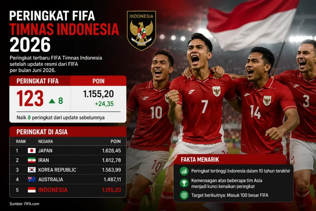 Update Peringkat FIFA Timnas Indonesia Saat Ini dan Peluang Naik 1 Update Peringkat FIFA Timnas Indonesia Saat Ini dan Peluang Naik