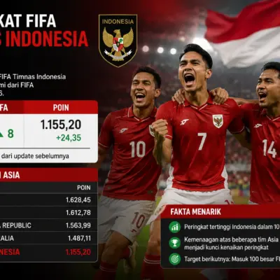 Update Peringkat FIFA Timnas Indonesia Saat Ini dan Peluang Naik