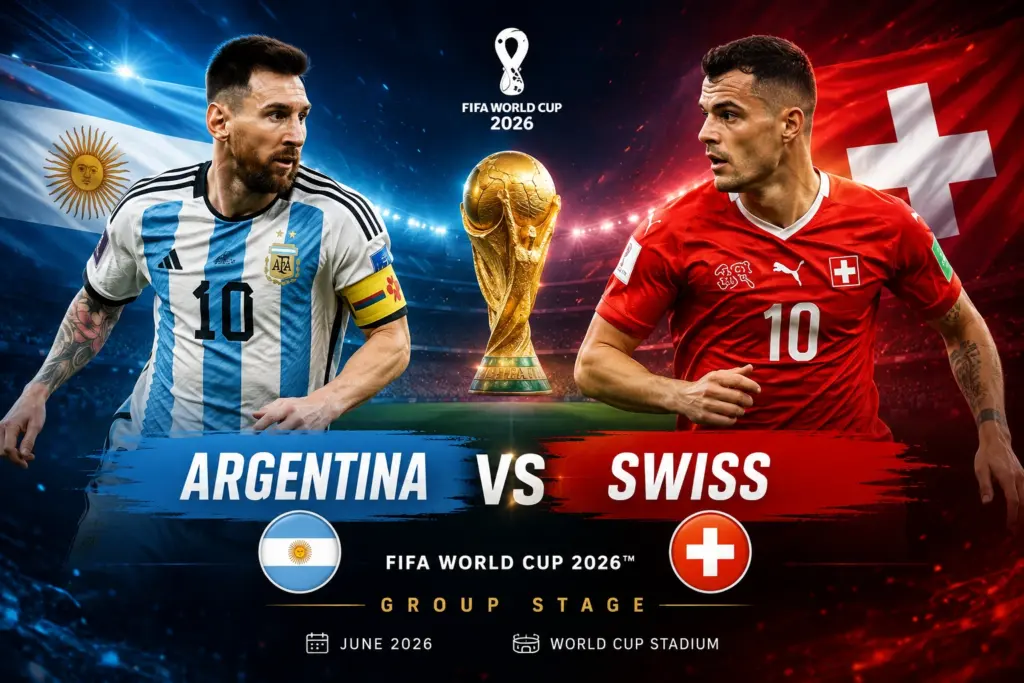 Jadwal Argentina vs Swiss Piala Dunia 2026: Jam Tayang, Wasit, dan Prediksi