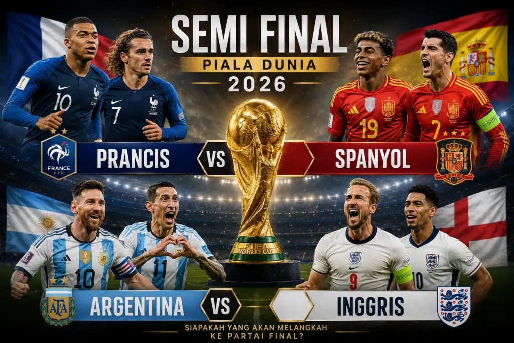 Jadwal Semifinal Piala Dunia 2026