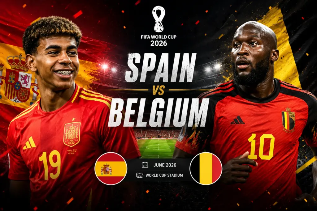 Jadwal spanyol vs belgia 2026