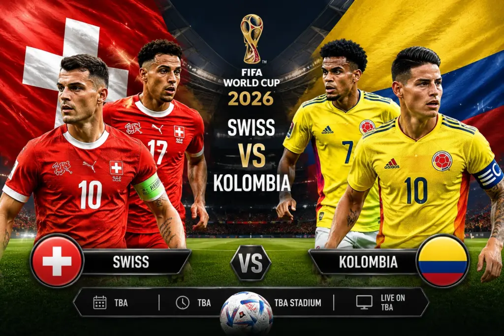 Prediksi Akor Akurat Swiss vs Kolombia 2026 dan Head to Head