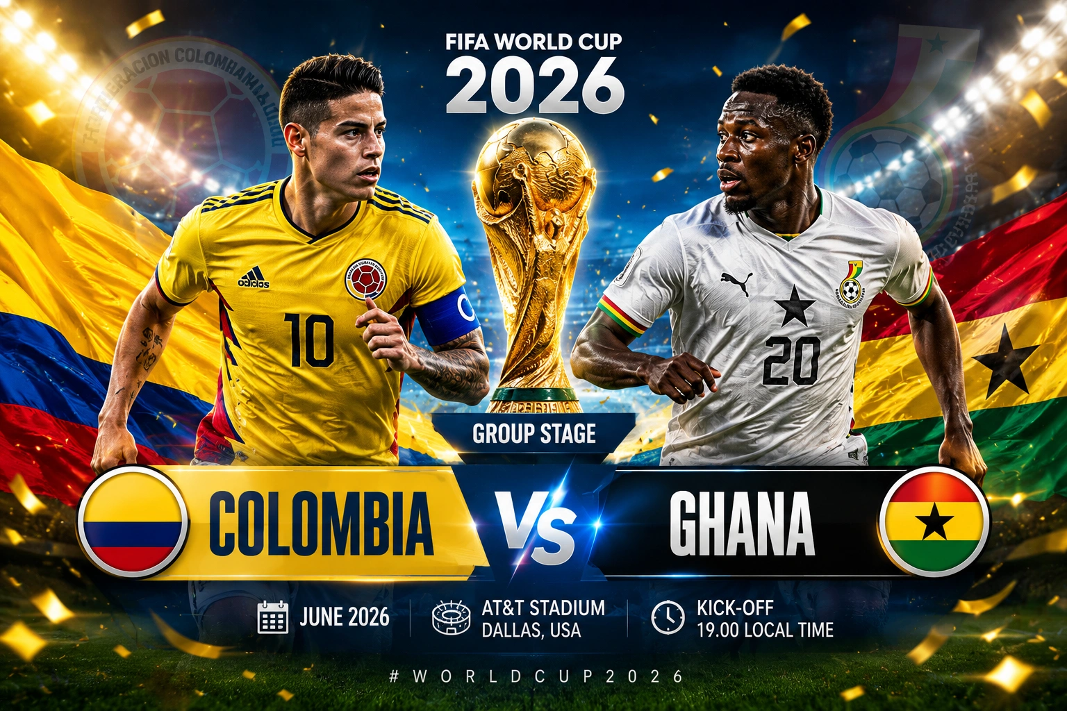 Prediksi Kolombia vs Ghana