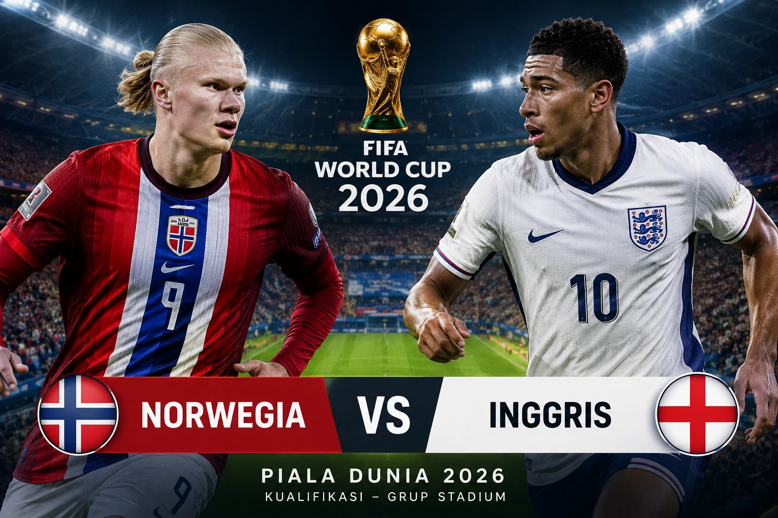 Prediksi Norwegia vs Inggris 2026