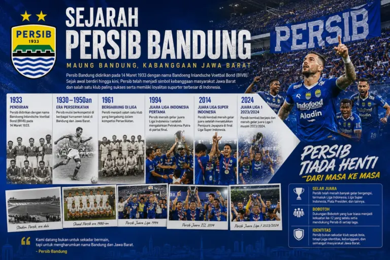 Sejarah Persib Bandung, Pendiri, Prestasi, dan Perjalanan Maung Bandung