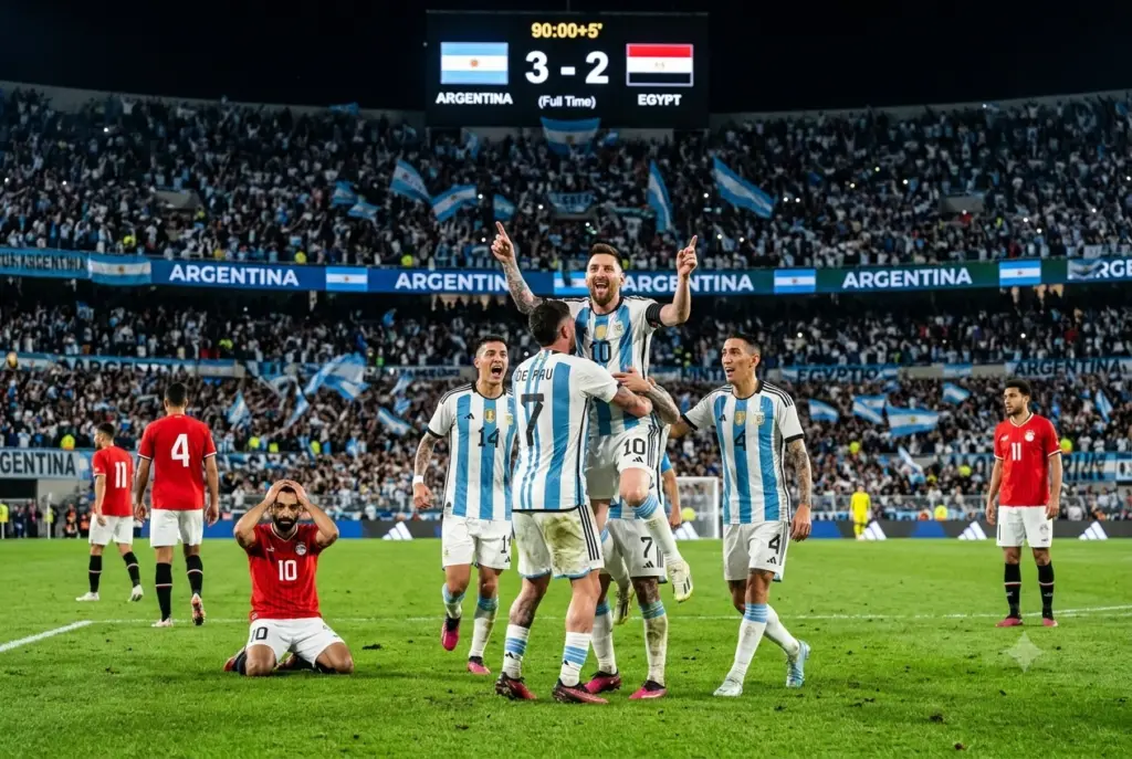 Skor Argentina vs Mesir 3-2, Comeback Gila Messi dan Tim Tango