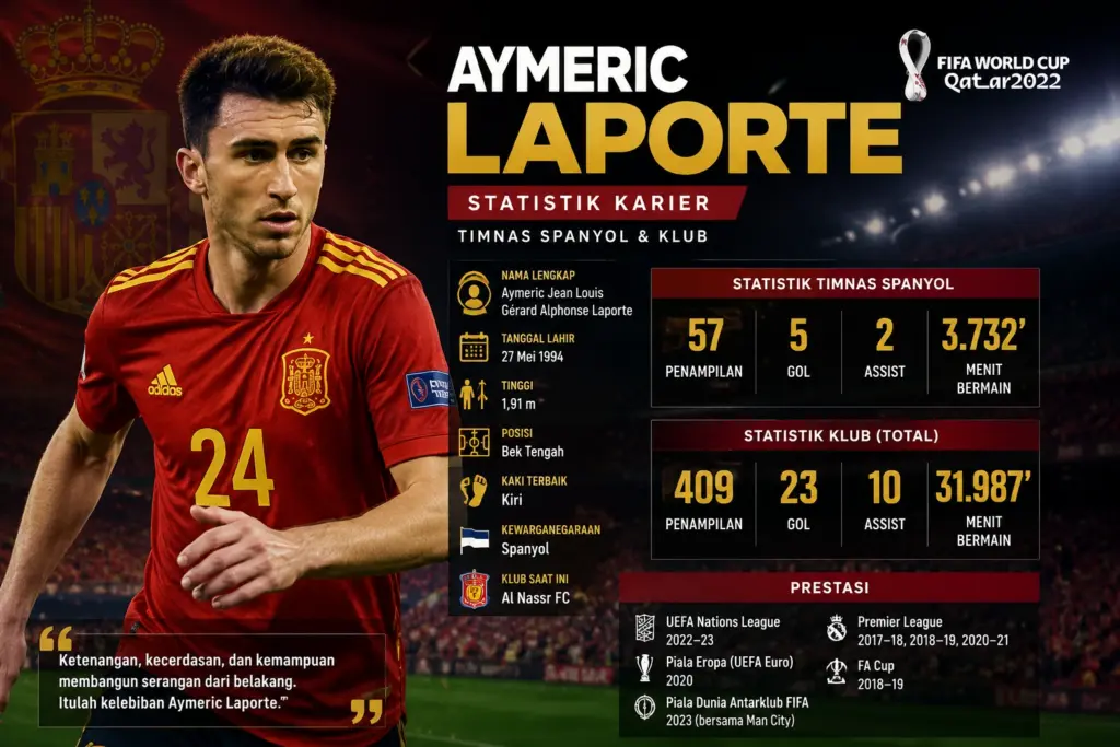 Statistik Aymeric Laporte 2026