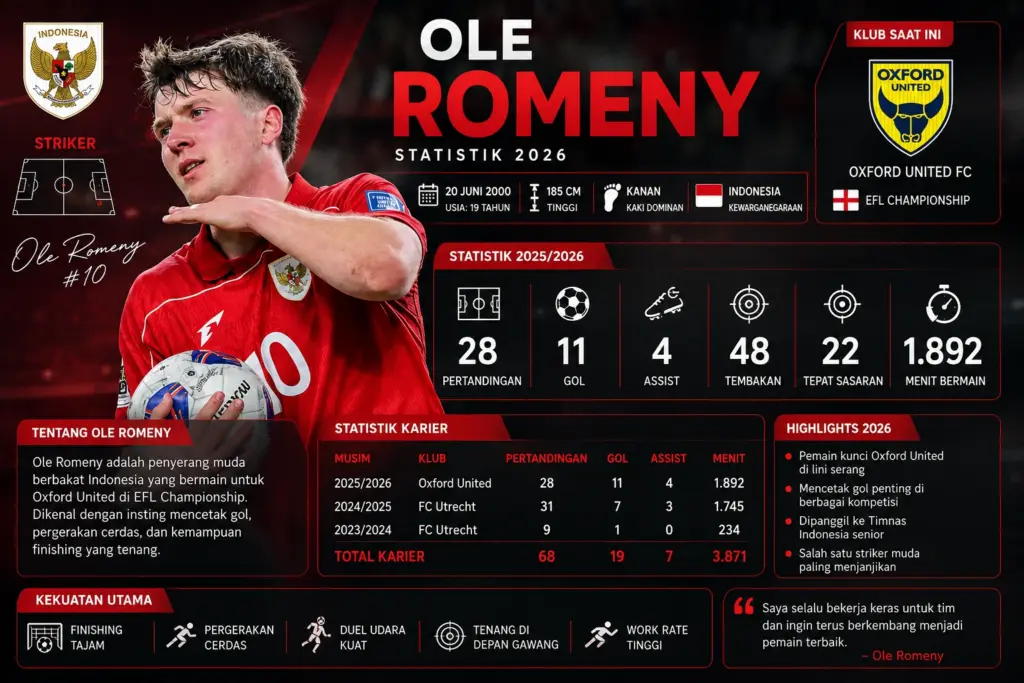 Statistik Ole Romeny 2026