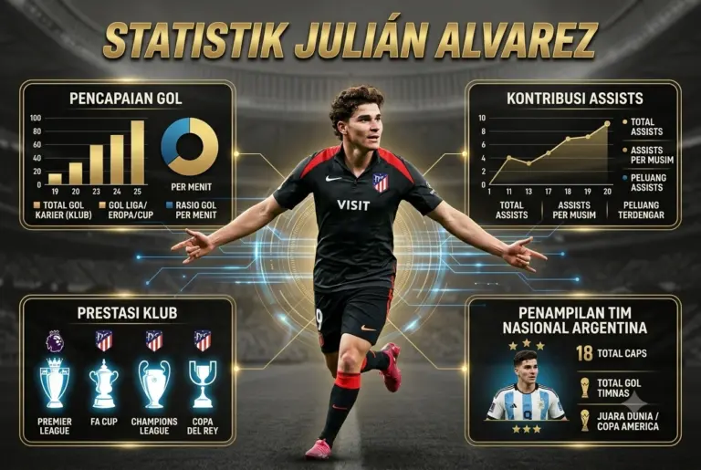 Statistik Julián Álvarez 2026: Profil, Transfermarkt, dan Performa Musim Ini